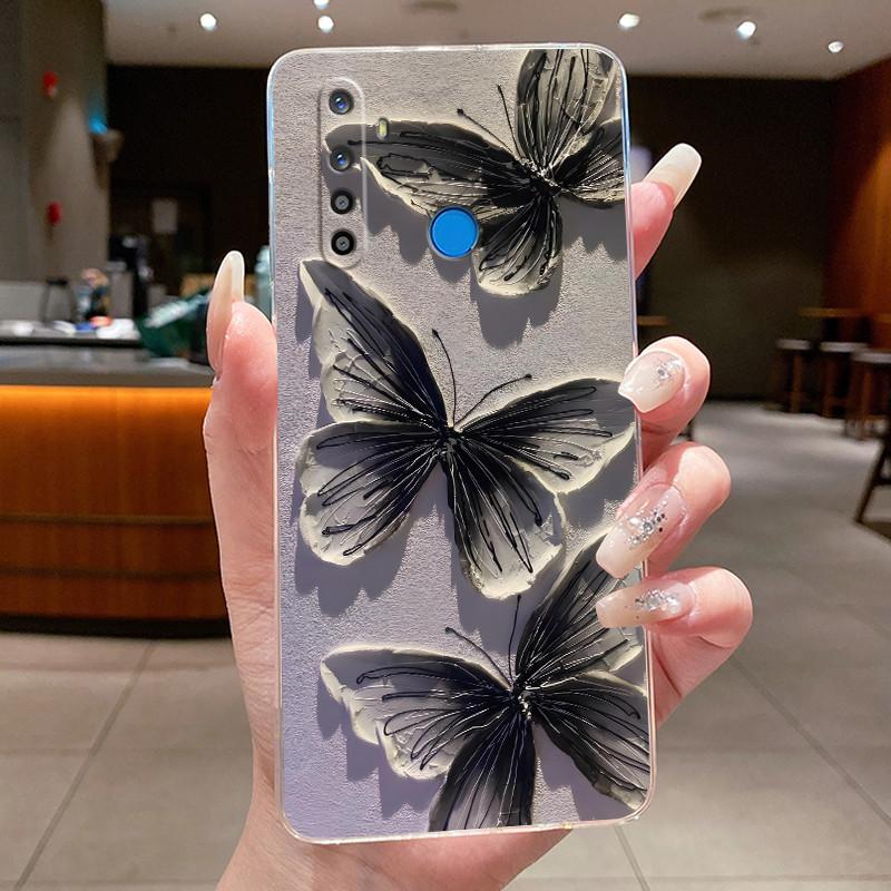 Case For Realme 5 5i 5s 5 Pro Capa Flower Butterfly Bow Phone Cases Realme5 5Pro 5i 5S Soft Silicone Transparent TPU Jelly Cover