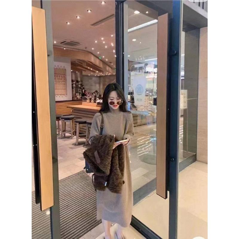 DAFIFY Dámská móda Ležérní podzim Zima Jednobarevné svetry s dlouhým rukávem a polovičním rolákem