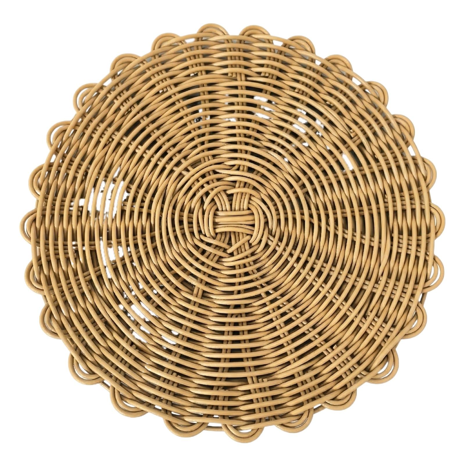 Woven Circular Rattan Placemat