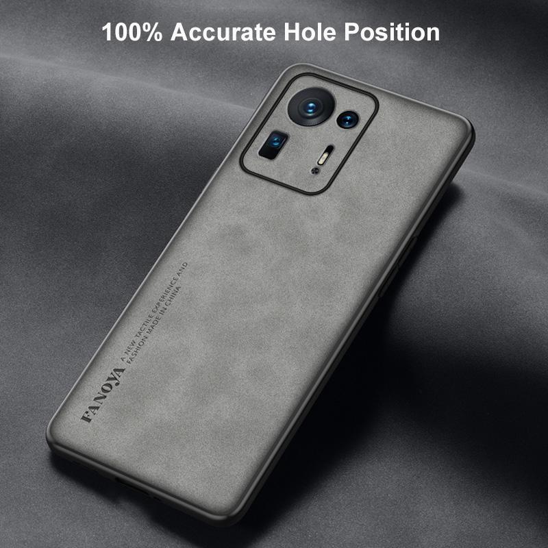 Luxury PU Leather Case For Xiaomi Mi Mix 4 Mix4 Back Cover Business Matte Silicone Full Protection Phone Case For Xiaomi Mix 4