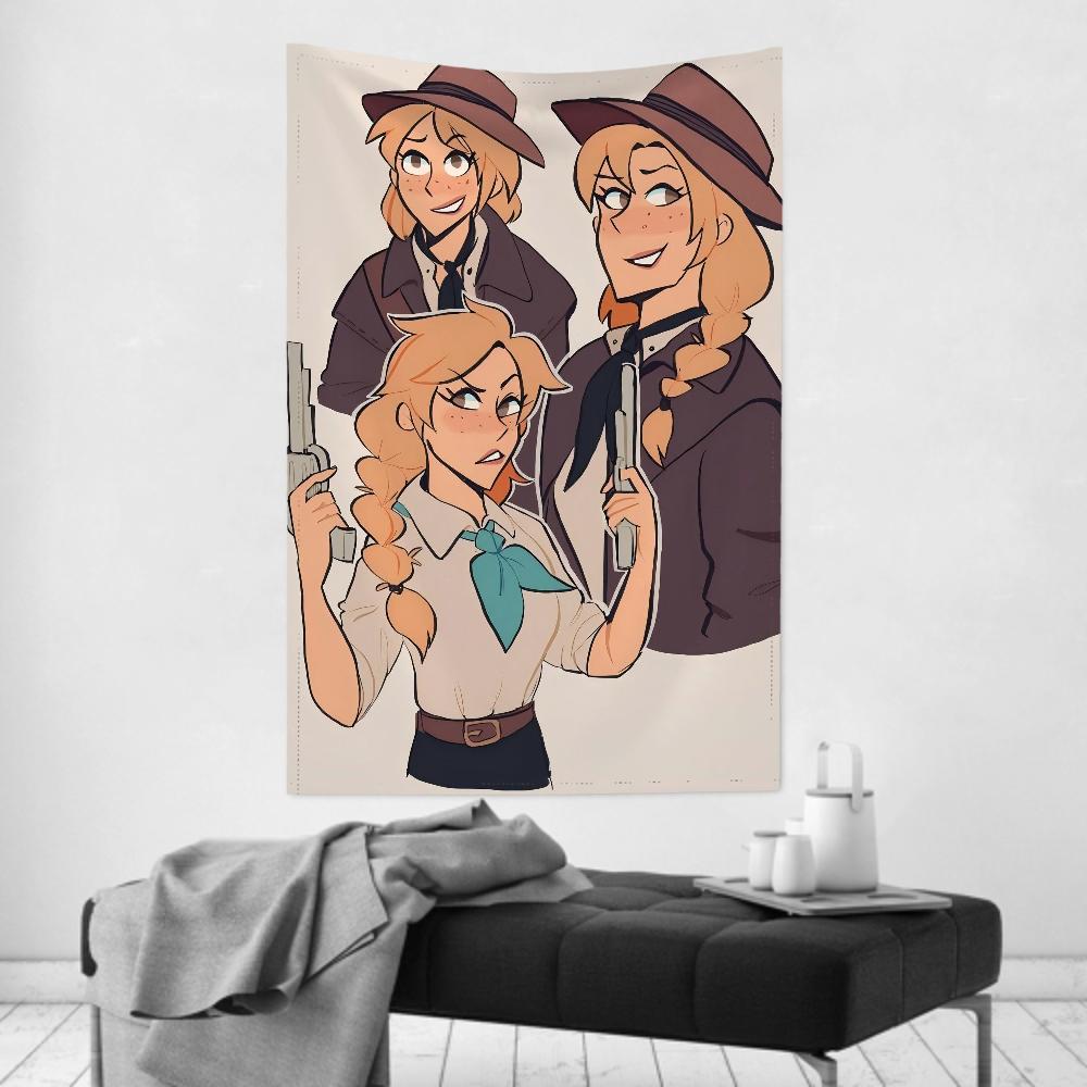 Rdr2 Sadie Adler Arazzo Decorazione Stanza Panno da Parete Sfondo Appeso per Feste Decorazione Stanza Stanza dei Bambini