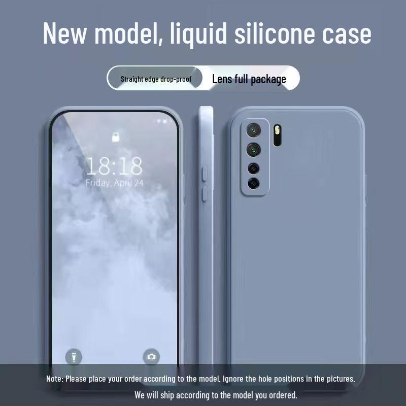 Honor 30s Simple Solid Color Liquid Full Coverage Drop Protection Soft Case - New Model