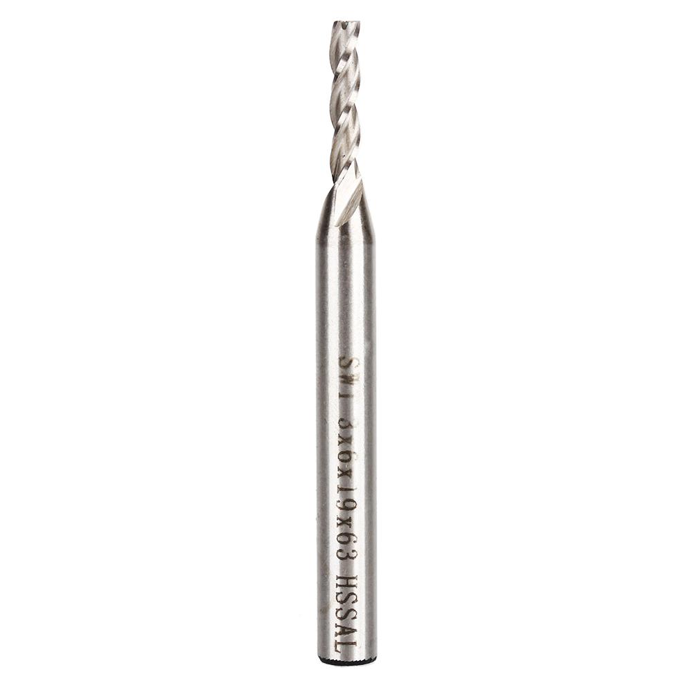 Diameter 3mm 3 Flute HSS & Aluminium End Mill Cutter CNC Bit Extended Incisive Strong And Durab