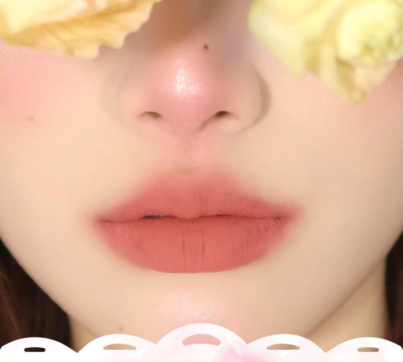 LEEMEMBER Laimeng Water Essence Lip Gloss Matte Chocolate Jelly Lipstick.