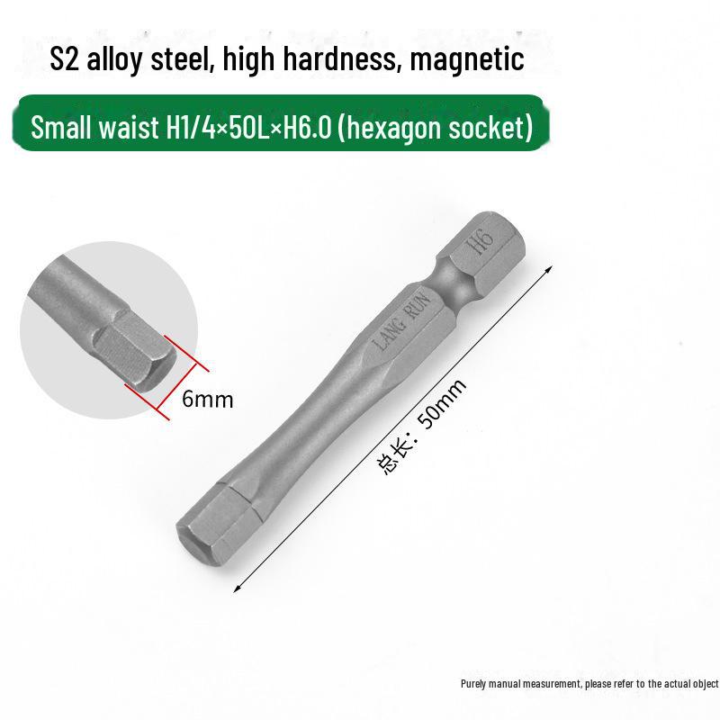 Taiwan S2 Steel Hardened Hexagonal Screwdriver Bit, Phosphate Gray Finish