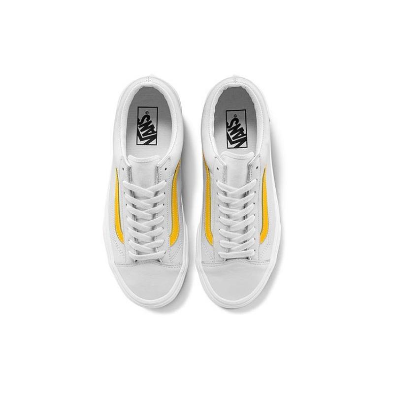 Vans Style 36 Low Top Skate Shoes Unisex White Yellow VN0A54F6A6A