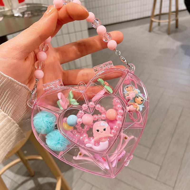 Children's Cute Cartoon Fruit Pendant Bracelet Set with Lucky Dragon - Birthday Gift Box