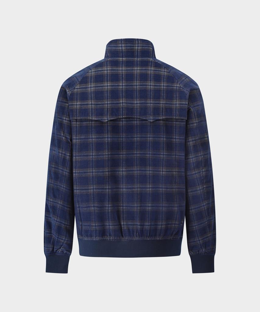 Brooks Brothers Corduroy Check Harrington Jacket (Blue) (Bbotmmf302)