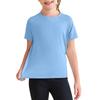 Kids' Quick-Dry Tee - Solid Color Sport T-Shirt