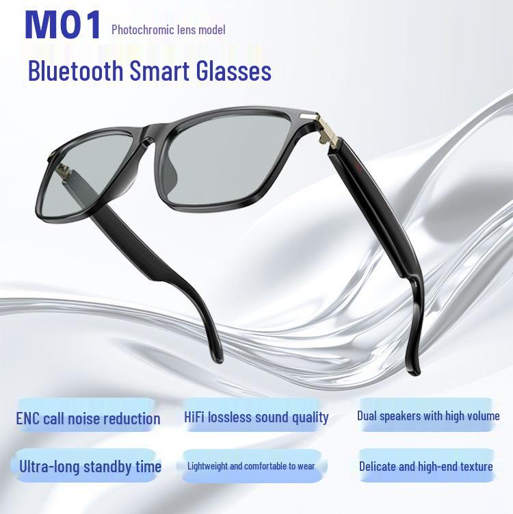 AI Translation Smart Glasses: Noise-Canceling Calls, Music, Meeting Notes, Ultra-Long Battery, Bluetooth-Enabled