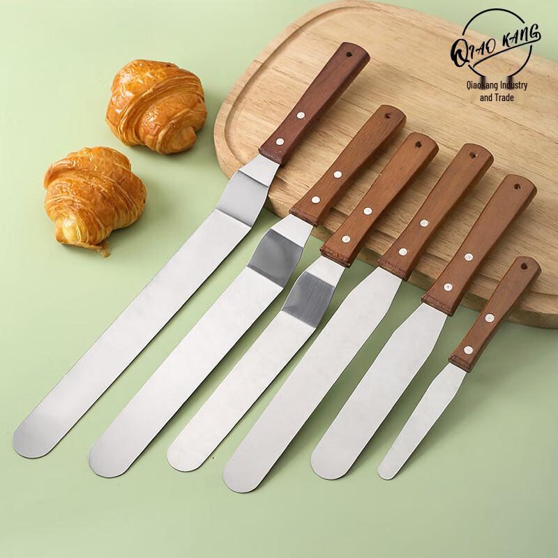 

Qunrong Нержавеющая сталь Изогнутый мастихин для украшения тортов