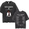 Washed Vintage Rapper Ken Carson A Great Chaos Album Tshirt Men Women Fashion Hip Hop Tshirts Male Casual Oversized T Shirts