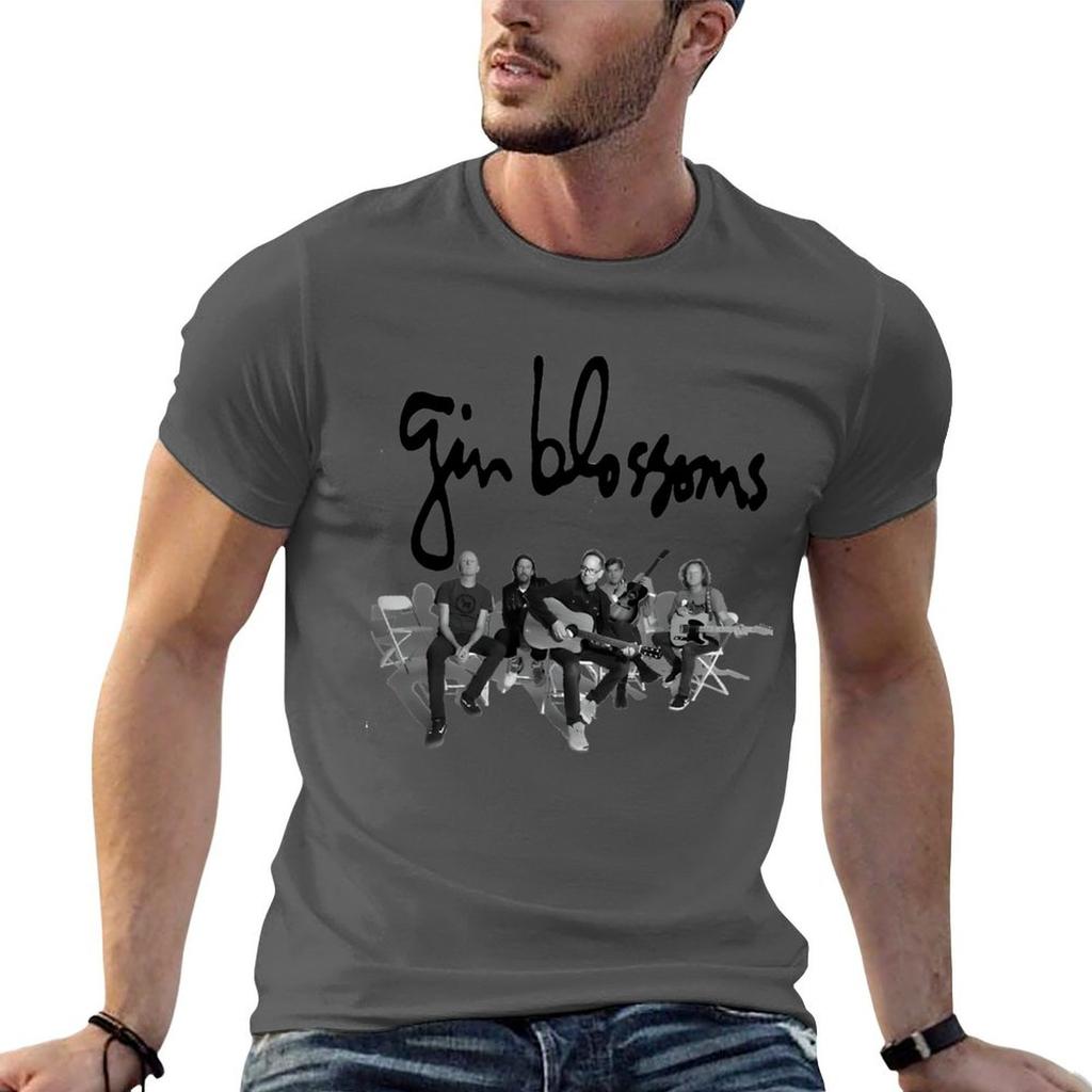 Gin Blossoms T-Shirt Lustige T-Shirts Baumwolle Unisex Grafische T-Shirts Baumwoll-T-Shirts Unisex 100%T-Shirt