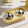 Stainless Steel Anti-Tip Dog Bowl: Food & Water Basin for Small Dogs