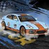 1/24 Porsche Panamera GULF Supercar Alloy Diecasts & Toy Vehicles Metal Toy Car Model Sound and Light Collection Toy
