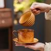 Ceramic Coffee Cup And Saucer Set High Value Afternoon Tea Latte Cup Mug