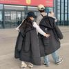 Couples Winter Coat Men's and Women's Warm Down Cotton-padded Clothes Loose Thickened Cotton-padded Clothes Long Knee-length Cotton-padded Jackets