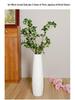 Large Modern Nordic Ceramic Floor Vase: Black & White Minimalist Design for Dried Flowers and French Arrangements In Living Room