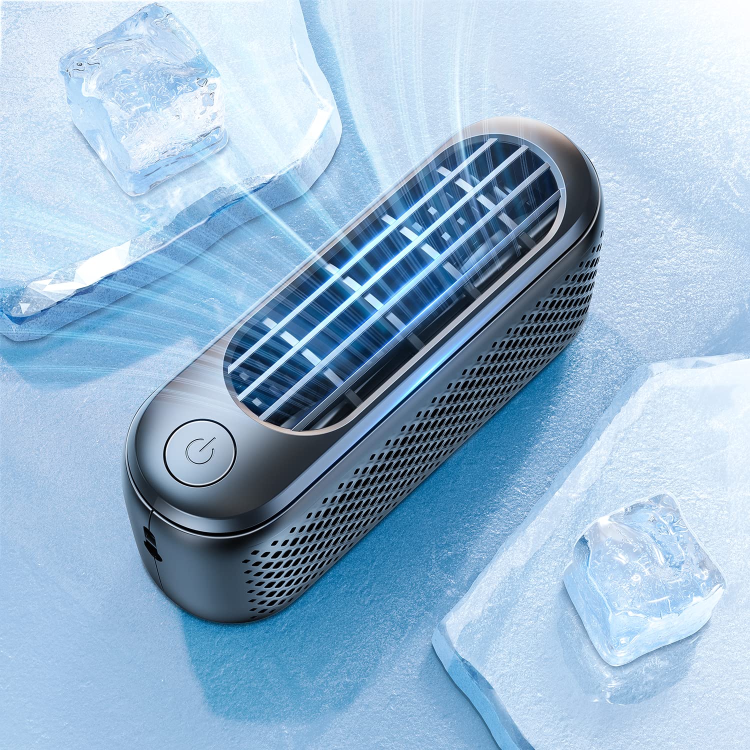 

DesertWest Portable Handheld Rechargeable USB Neck Compact USB Heatstroke Summer Baseball Sports and [2025 Must-See] Fan, [Industry s Smallest] Fan,