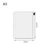 10Pcs  A5 A6 A7 Binder Pocket Binder Zipper Folders for 6 Ring Notebook Divider Page Waterproof PVC Leaf Document Filing Bag