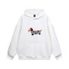 Solid Color Loose Hoodie With Dog Print Casual Sports Shirt Harajuku Street Trend Spring And Autumn New Simple Fashion Trendy