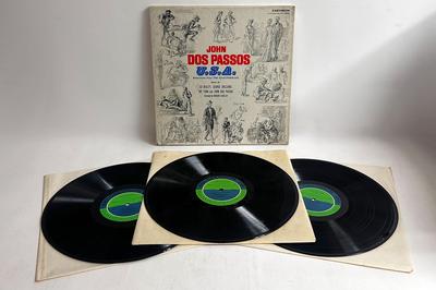 LP Record ED BEGLEY GEORGE GRIZZARD RIP TOR  John Dos Passos U.s.a.  Selection TC3002 CAEDMON 1968 US Music Others Used