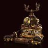 Retro Telephone Moc Building Toys Carousel Blocks Model Room Decor Diy Bricks Ornament Gifts For Kids Adult 1130Pcs With Light