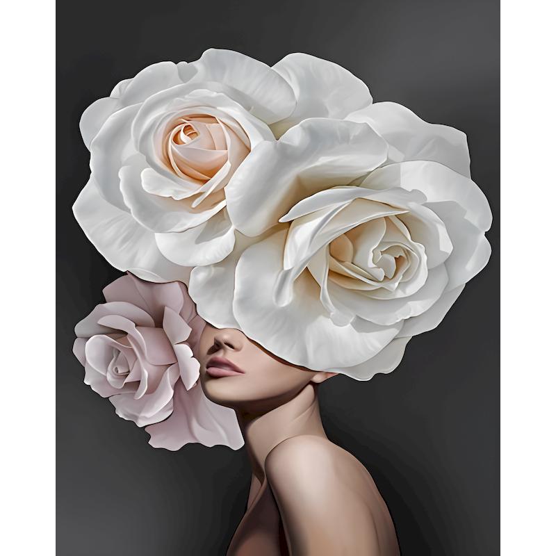 

CHENISTORY Acrylic Paint By Numbers For Adults Handpainted Canvas painting Flowers Coloring by numbers For adults Home decor 20x30cm no frame