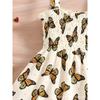 0-3 Jahre Mädchen Mode Prinzessinnenkleid Sommer Kinder Süßes Schmetterlingsdruckkleid Mit Passendem Hut