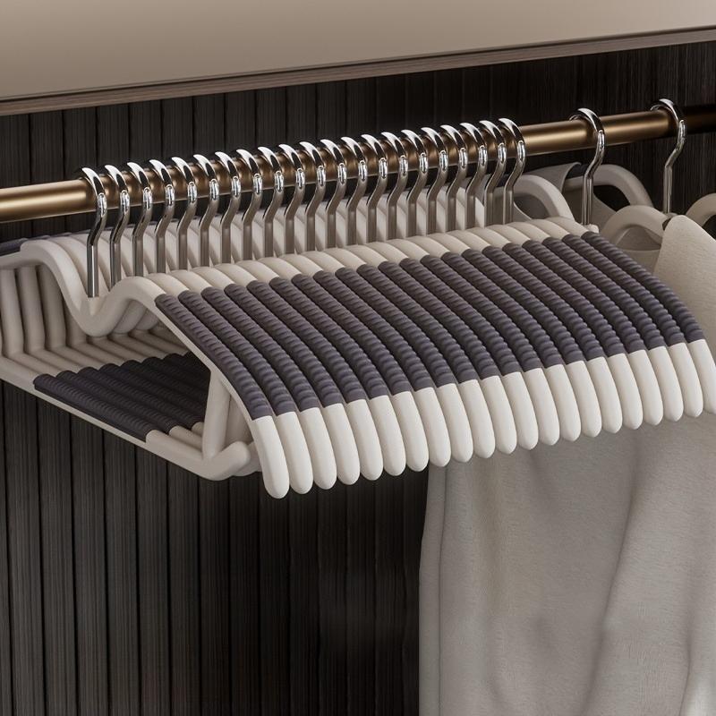 

1/5/10/20/30 шт. Компактный набор вешалок с короткой шейкой, Нескользящие, Без выступов, Вращающаяся вешалка для одежды, Прочная пластиковая вешалка, Крючки для одежды 1pc серый