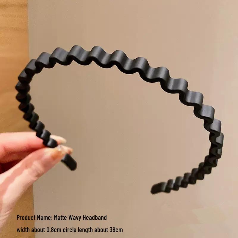 Women's Non-slip Black Headband with Teeth for Face Washing & Facial Masks