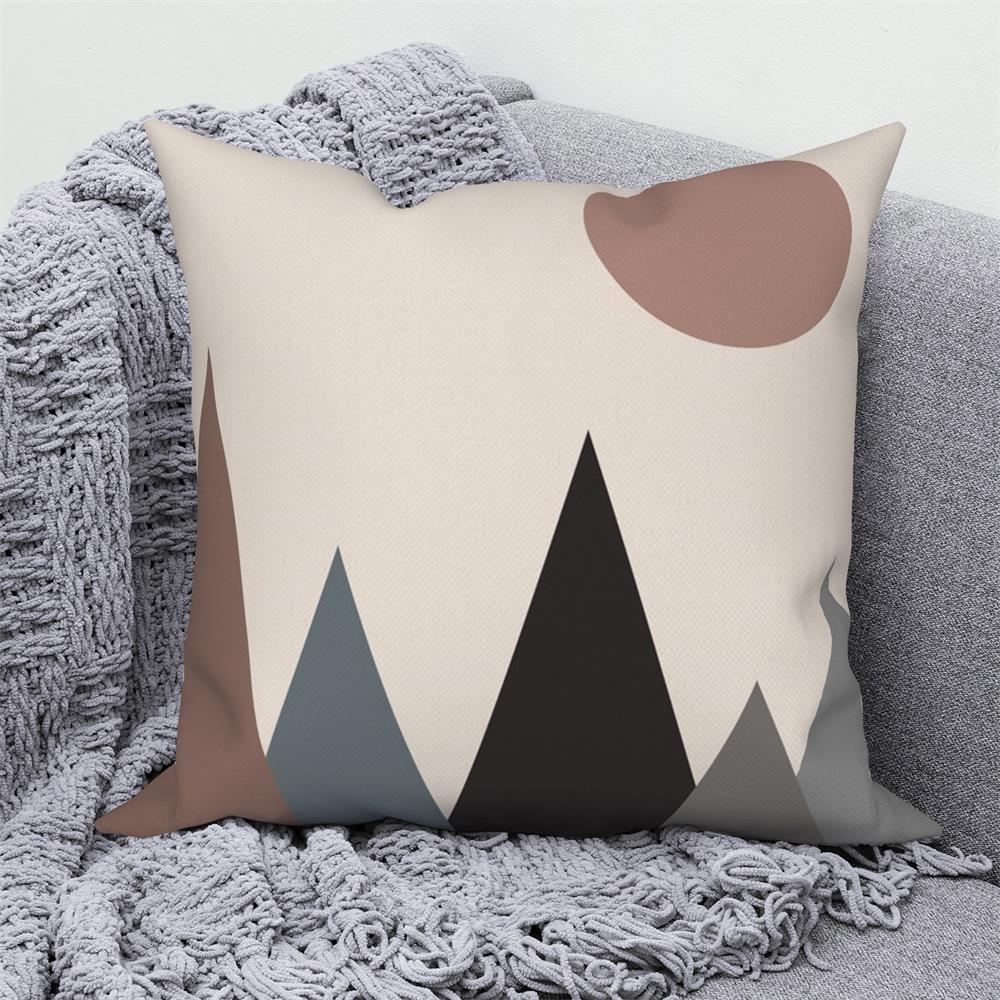 Pillowcase Decoration Home Office Car Abstract Branches and Leaves Nordic Curved  Sofa Cushion Cover