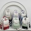 High-value schoolbag female college students contrasting large-capacity backpack junior high school students simple casual computer backpack tide