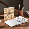 Cartoon Coloring Book Educational Doodles Book Cute Graffiti Painting Book  for Adults And Teens