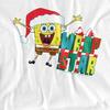 SpongeBob SquarePants Unisex Adult Wrap Star At Christmas T-Shirt