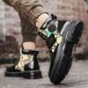 Spring Autumn Lace Up Boots for Men Platform Man Shoes In Promotion Size 44 Non Slip Comfortable Fashion Cheap Trendy 2025 Sale