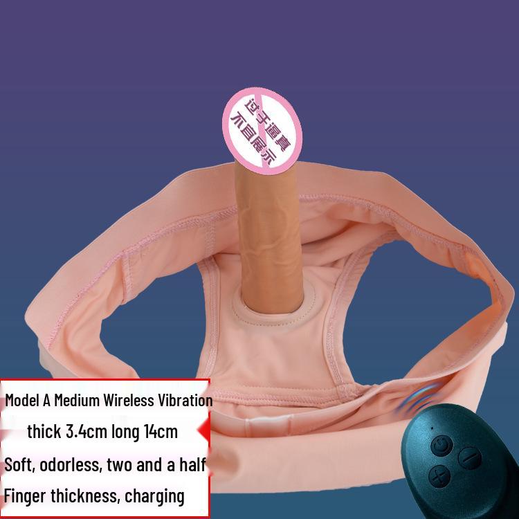 Moteriškos nešiojamos itin didelės vibratorinės kelnaitės-dildės, skirtos diskretiškam naudojimui lauke