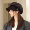 Octagonal Hat Autumn and Winter New Hat for Women Korean Version Beret Big Head Circumference Showing Face Little Painter Hat Trend