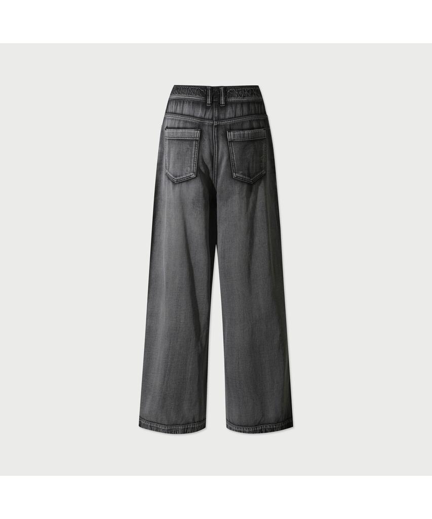 IROWOMEN Ondine Elastic Waist Denim Wide Pants Ilpda25788Gyx