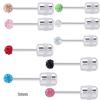 Multi-Color Titanium Steel Full Diamond Ball Stud Earrings for Cartilage Piercings