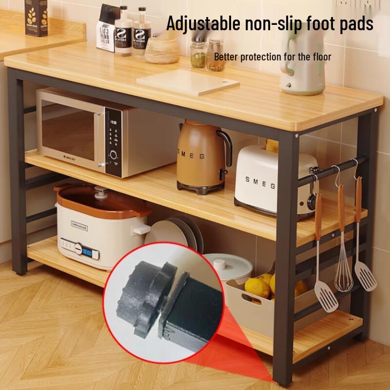 Beifu Multifunctional 3-Tier Carbon Steel Kitchen Storage Rack