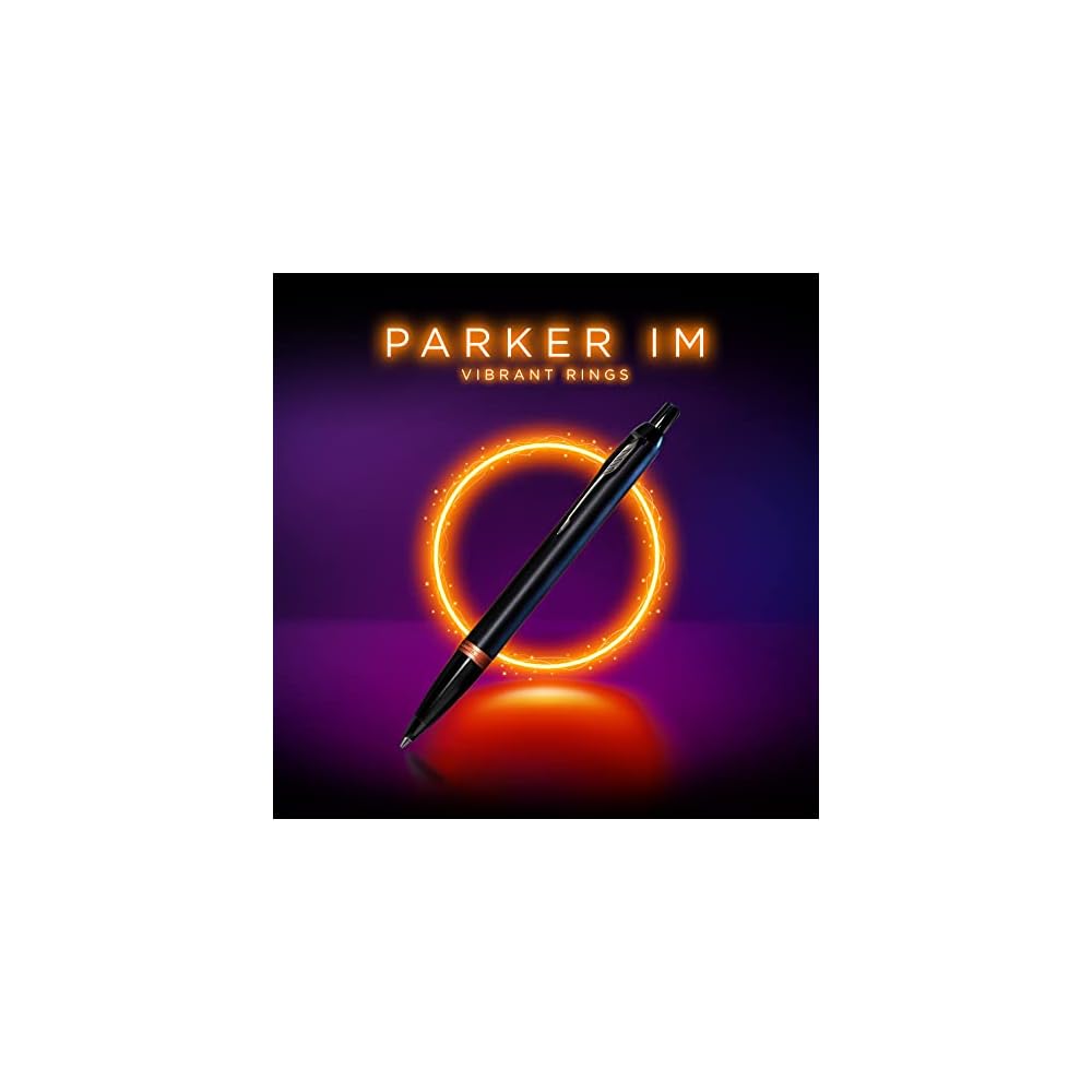 PARKER IM Ballpoint Pen, Amethyst Purple Ring BT, Medium Nib, Oil-Based Ink, with Pen Case, Gift