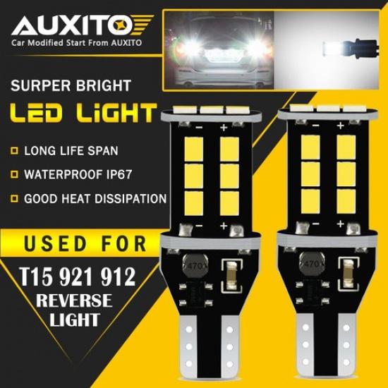 AUXITO T15 LED Bulb For 921 Super Bright White Car Backup Reverse Light 912 EXV
