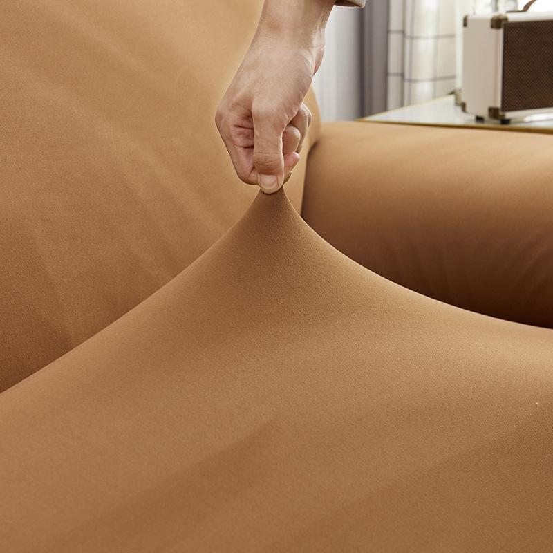 Europäischer Elastischer Vollfarbiger All-Inclusive Sofabezug Einfacher Stoff-Sofabezug für Alle Jahreszeiten