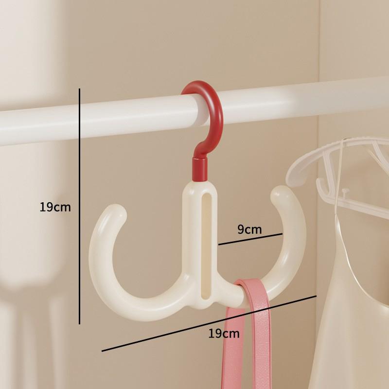 5pcs Rotatable Bag Storage Rack Scarf Belt Hanger Bag Hanging Rack Clothing Hangers Wardrobe Tie Closet Rack Organization
