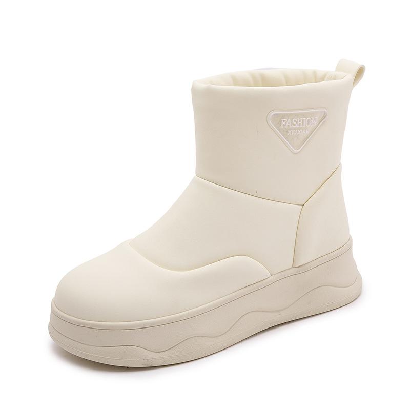 

Snow boots women s winter 2025 new women s winter piled thickened warm large cotton boots non-slip Northeast cotton shoes 35