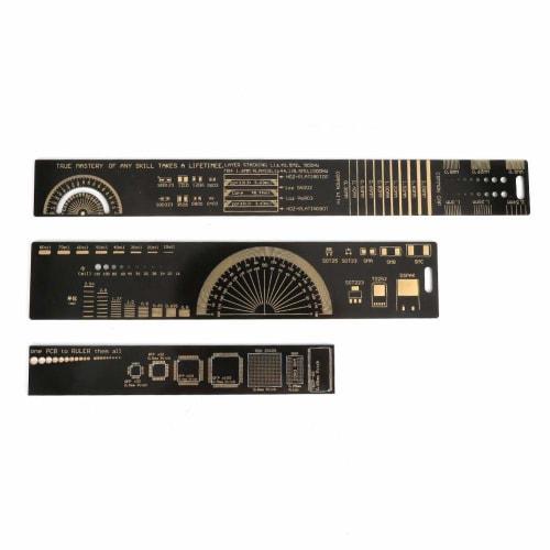 Printed Circuit Board Ruler, PCB Ruler for Circuit Design and Electronics, Centimeter/Inch Measures, 25cm/15cm/20cm, Measuring Tool