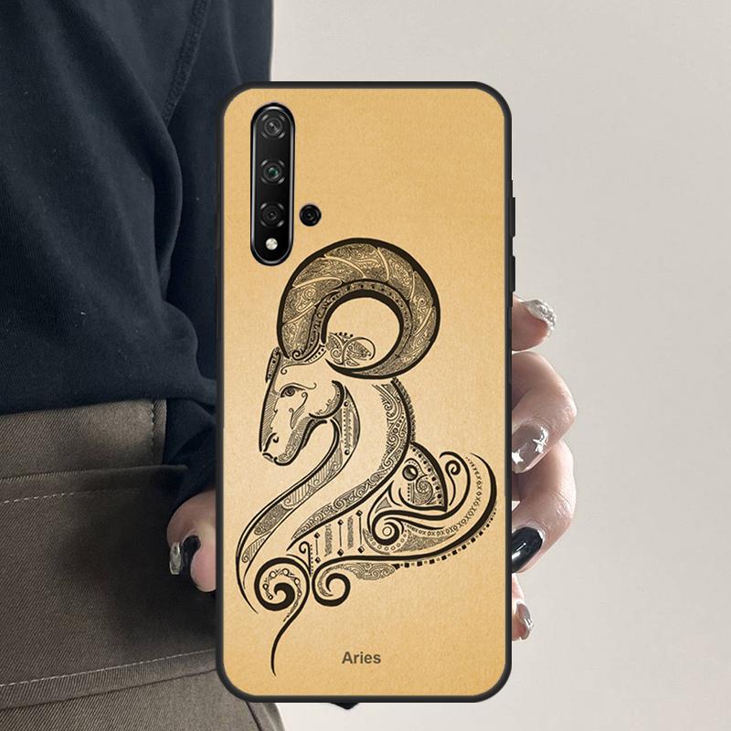 Zodiac Sign For Huawei Nova 9 10 SE 5T 12s 12i 11i Y91 Y90 Y60 Y70 Y72 Y61 P20 P40 P30 Lite P60 Pro Case