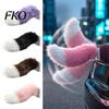 Accessoire de Voiture Queue Remuante Électrique pour Voiture, Animal Pelucheux sans Fil à Télécommande Décoration, Activation Sonore Fourrure Mobile Ornement de Coffre Cosplay