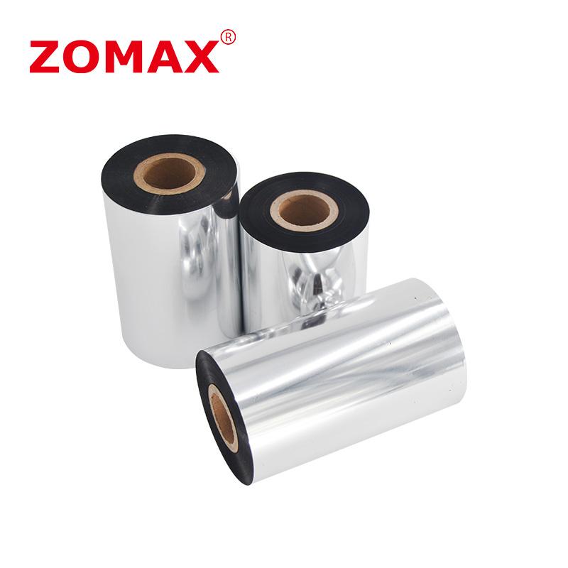 ZOMAX Enhanced Wax Resin Thermal Transfer Ribbon 110mm X 300m Compatible Digital Printing for Barcode Printer Label Printing (BLACK,M110A) чёрный